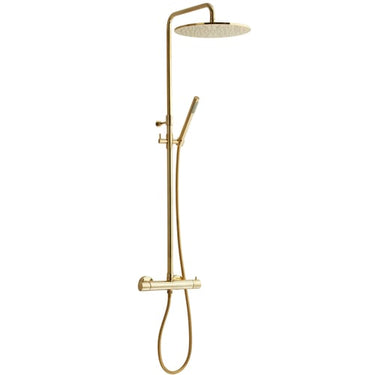 Lavabo Argo termostatarmatur m/hoved- og håndbr messing - 1