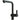 Lavabo Kubus 285 etgrebs køkkenarmatur m/udtræk 219mm matsort - 1