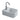 Lavabo Axa 1025 håndvask porcelæn 240x355x130mm t/bordpl/væg hvid - 1