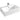 Lavabo Boxo 1015 Slim håndvask porcelæn 650x480x160mm t/bordpl hvid - 1