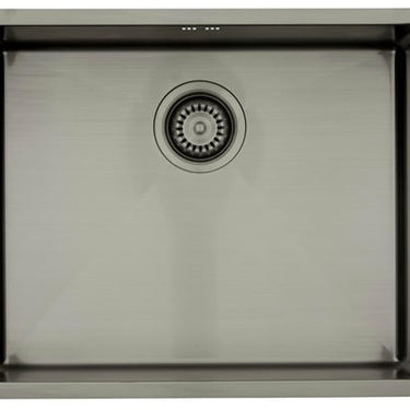 Lavabo Kubus 500 Soft køkkenvask 540x440x190mm strainer PVD Gunmetal - 1