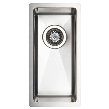 Lavabo Kubus 180 køkkenvask 220x440x145mm strainer børstet rf - 1