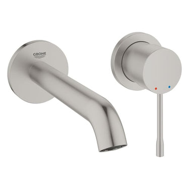 GROHE Essence New etgrebs håndvaskarmatur 1/2/183 mm tud /væg Supersteel messing - 1