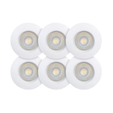 Sabina Low profile CCT 6-pack ISO Mat Hvid 560-590lm 4,9W Indendørs/udendørs DIM IP65 - 1