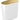 Pressalit Style toiletspand vægh bør messing/hvid - 1