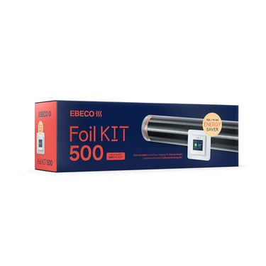 Gulvvarmefoile kit 65 w/m² inkl. EB-Therm 500 8 m² 18 m bredde 43 cm - 1