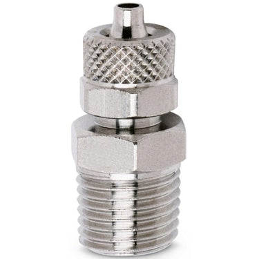 Push on fitting-male stud taper-10/8 tube -1/4 thread 1510 10/8-1/4  RAPID FITTING - 1