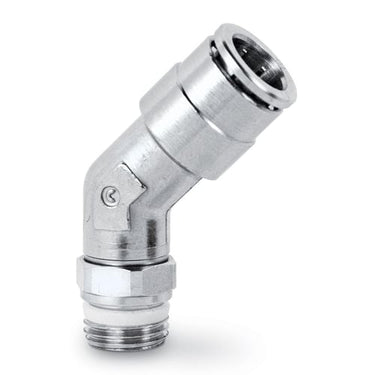 Push in fitting-swivel 45° elbow-10mm  tube-1/4 thread  S6110 10-1/4  SUPER-RAPID FITTING SPRINT - 1