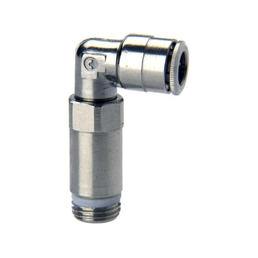 Push in fitting-extended swivel elbow-6mm tube -1/8 thread 6525 6-1/8  SUPER-RAPID FITTING - 1
