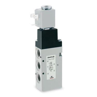 Electropneumatic valve- 5/2 -1/4 -sol  spring354-015-02  SOLENOID VALVE SER. 3 - 1