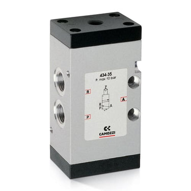 Pneumatic valve-3/2-1/4 port-pilot  spring 434-35  ELECTROP. SPOOL VALVE SER. 4 - 1