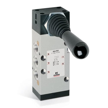 Manually operated valve-5/2- 1/4- lever -lever 454-900  MAN. VALVE SER. 4 - 1