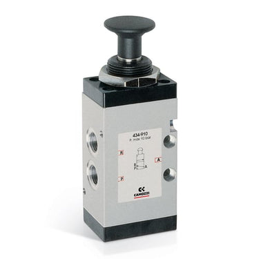 Manually operated valve-3/2 NC- 1/4- lever -lever 434-900  MAN. VALVE SER. 4 - 1