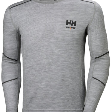 HH Workwear Lifa Merino uld undertrøje med lange ærmer 75106 grå 2XL - 1