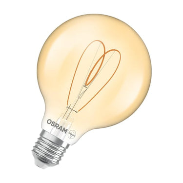 OSRAM Vintage 1906 LED globe95 filament heart guld 470lm 4,9W/922 (40W) E27 dæmpbar - 1
