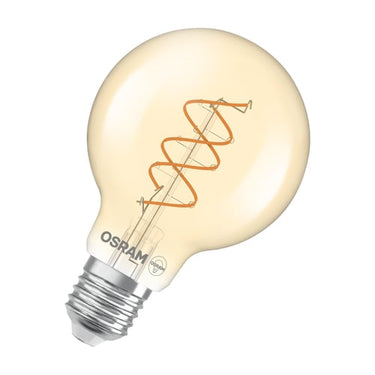 OSRAM Vintage 1906 LED globe80 filament spiral guld 806lm 8W/922 (60W) E27 dæmpbar - 1