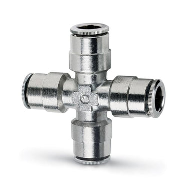 Push in fitting-equal tube  cross connector-6mm tube 6600 6  SUPER-RAPID FITTING - 1