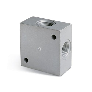 BSP adaptor - 4 -way aluminiun distribution block- 1/4  thread 3033 1/4  DISTRIBUTION BLOCK - 1