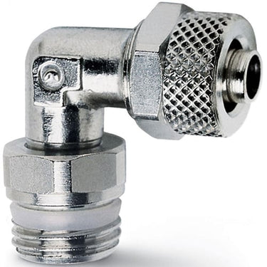 Push on fitting-swivel elbow-8/6 tube -1/4 thread 1541 8/6-1/4  RAPID FITTING - 1