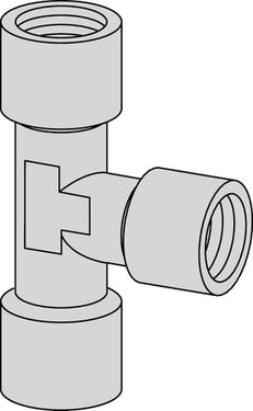 T-stykke CEJN 1/4" indvendig G - 1