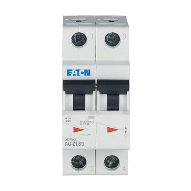 Automatsikring (MCB) Z-karakteristik 1,6Amp 2-Pol 15kA 2-moduler UL1077 FAZ-Z1,6/2 - 1