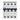 Automatsikring (MCB) Z-karakteristik 2Amp 4-Pol 15kA 4-moduler UL1077 FAZ-Z2/4 - 1