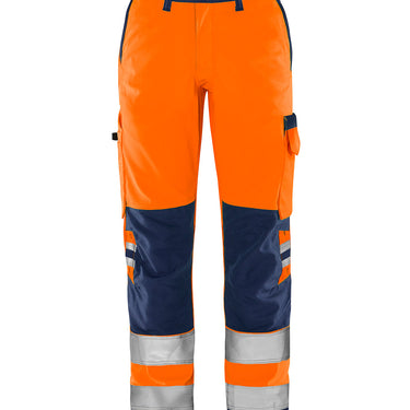Green bukser dame kl.2 2642 Hi-Vis GPLU orange/marine str 50 - 1