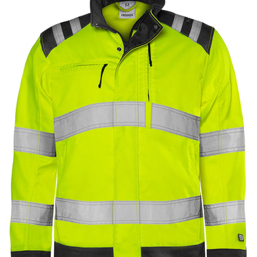 Green jakke kl.3 4067 Hi-Vis GPLU gul/sort str 4XL - 1