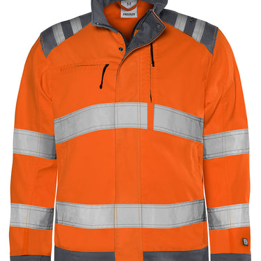 Green jakke kl.3 4067 Hi-Vis GPLU orange/grå str L - 1