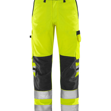 Green bukser kl.2 2651 Hi-Vis GPLU gul/sort str C52 - 1