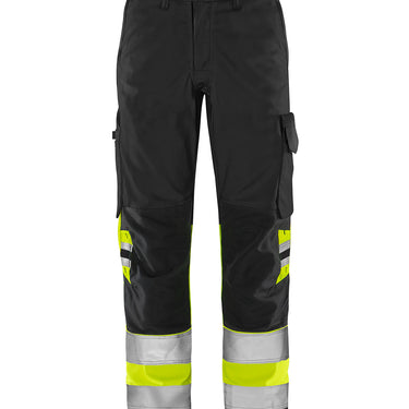 Green bukser kl.1. 2649 GPLU Hi-Vis gul/sort str C66 - 1