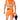 Green shorts kl.2 2650 GPLU Hi-Vis orange str C66 - 4