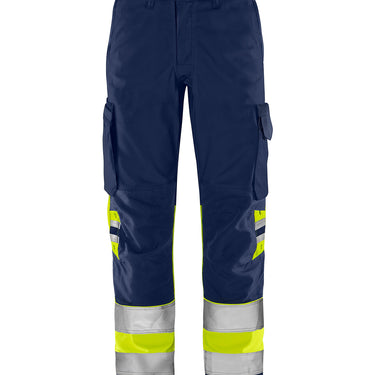 Green bukser kl.1 2668 GPLU Hi-Vis gul/marine str D88 - 1