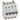 DX³ MCB automatsikring B0,5 4pol 4M 10000/16KA - 1