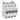 DX³ MCB automatsikring B1 4pol 4M 6000/10KA - 1