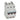DX³ MCB automatsikring B25 3pol 3M 10000/16KA - 1