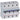 DX³ MCB automatsikring C10 4pol 6M 50KA - 1