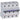 DX³ MCB automatsikring C16 4pol 6M 50KA - 1
