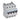 DX³ MCB automatsikring D13 4pol 4M 6000/10KA - 1