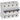 DX³ MCB automatsikring D16 4pol 4M 25KA - 1