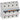 DX³ MCB automatsikring D20 4pol 4M 25KA - 1