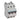 DX³ MCB automatsikring D4 3pol 3M 6000/10KA - 1