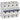 DX³ MCB automatsikring D50 4pol 6M 50KA - 1