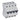 RX³ MCB automatsikring C20 3pol+nul 4M 4500A - 1
