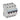 TX³ MCB automatsikring B2 3pol+nul 4M 10000/10KA - 1