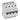 TX³ MCB automatsikring B16 4pol 4M 10000/10KA - 1