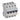 TX³ MCB automatsikring B2 4pol 4M 10000/10KA - 1
