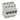 TX³ MCB automatsikring B25 4pol 4M 10000/10KA - 1