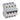 TX³ MCB automatsikring B25 4pol 4M 6000/6KA - 1