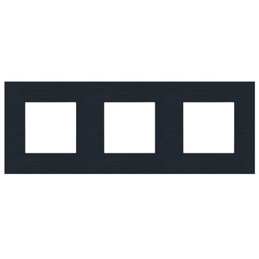Ramme 3-modul Pure alu black - 1